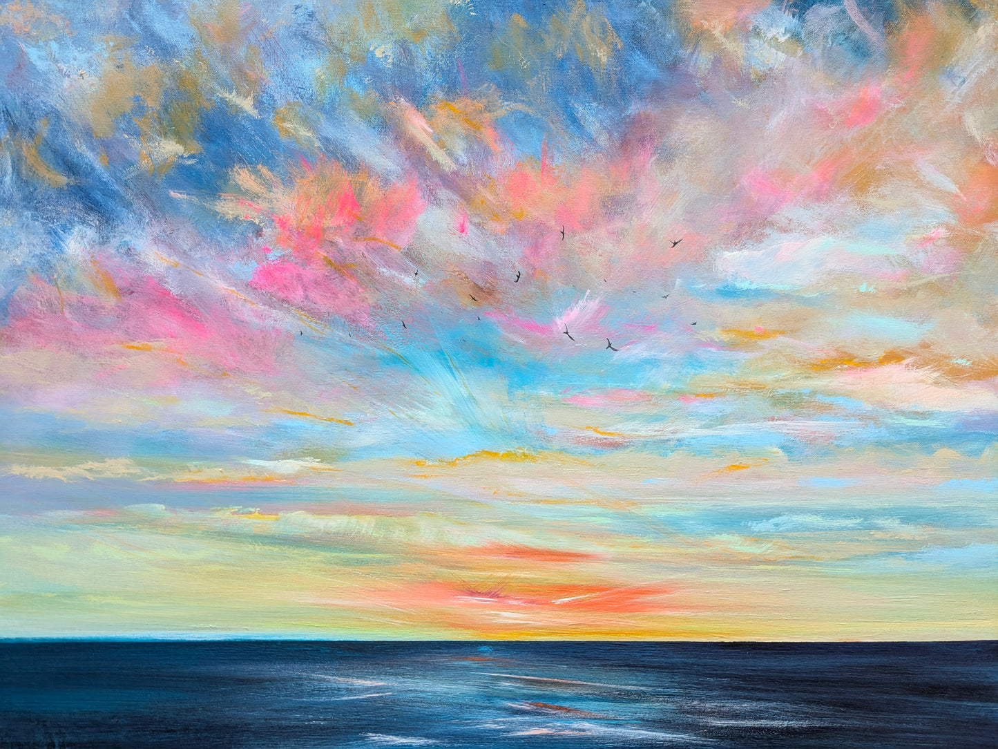 Eternal Skies, 90x70x2cm