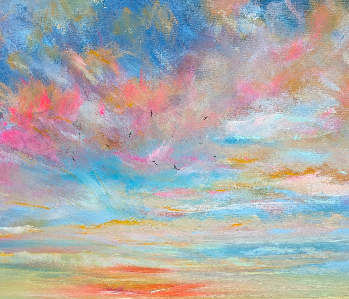 Eternal Skies, 90x70x2cm