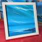 20x20cm, framed in white