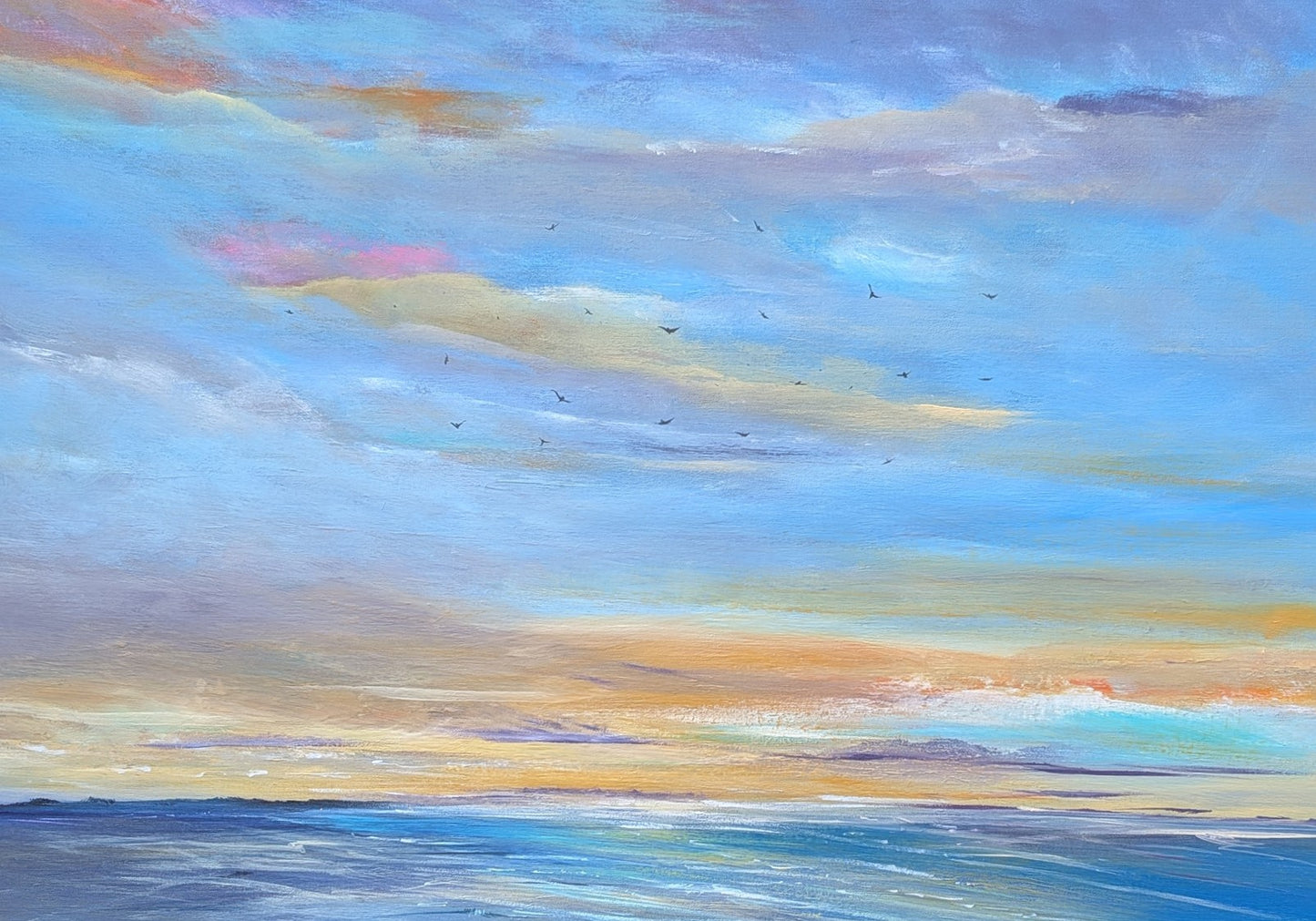 Contemplative Dusk, 100x80x2cm