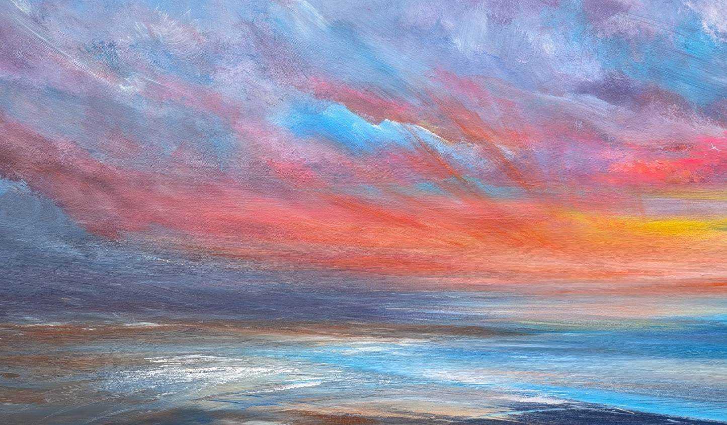 Last Embers, 120x50cm