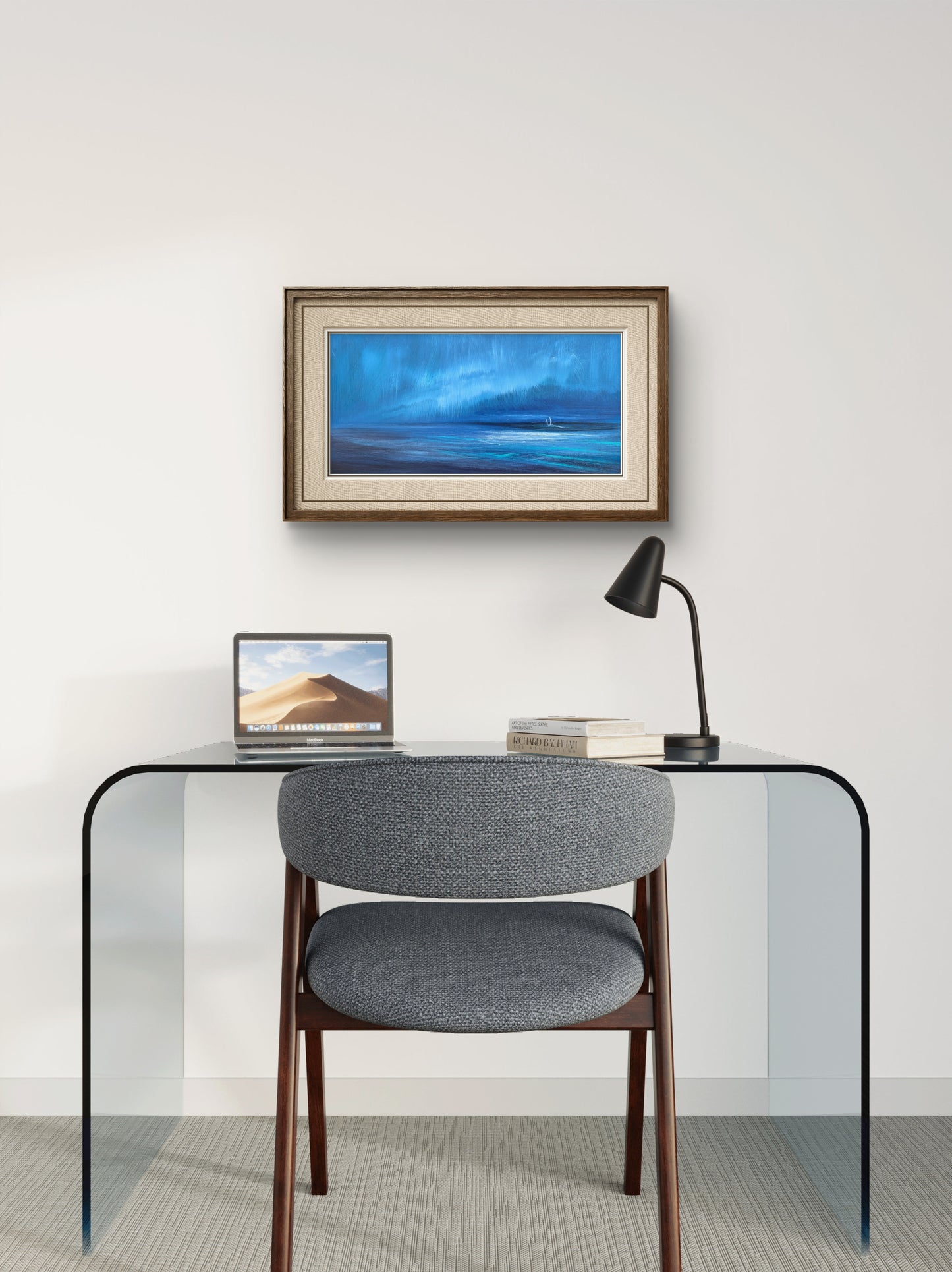 Sails Beneath the Aurora Light, 40x20x2cm