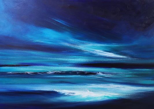 Indigo, 100x80cm