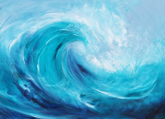 The Big Surf, Giclee Mounted Print