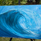 Teal Surf 60x40cm