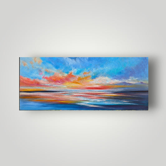 Crimson Reflections 120x50cm