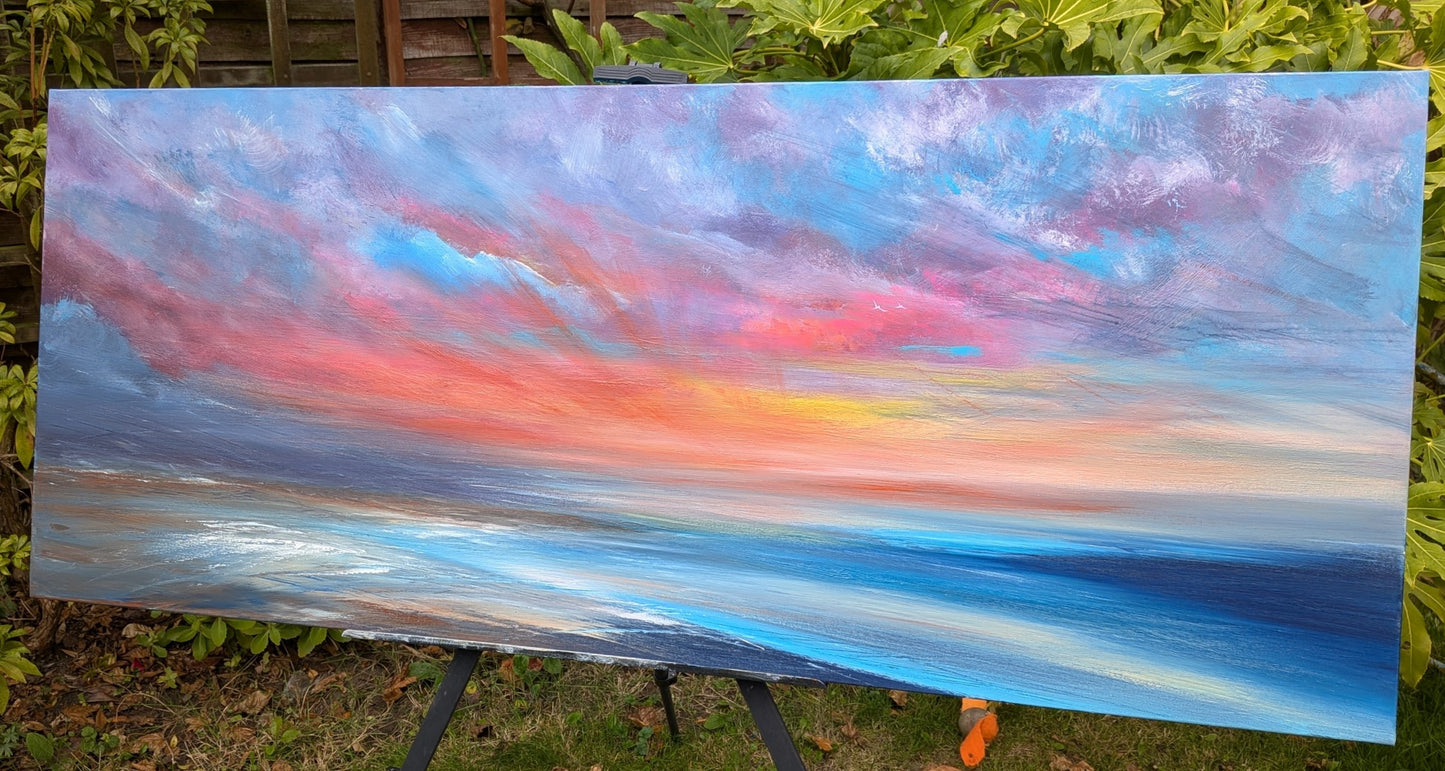 Last Embers, 120x50cm
