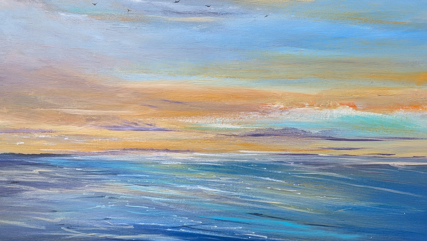 Contemplative Dusk, 100x80x2cm