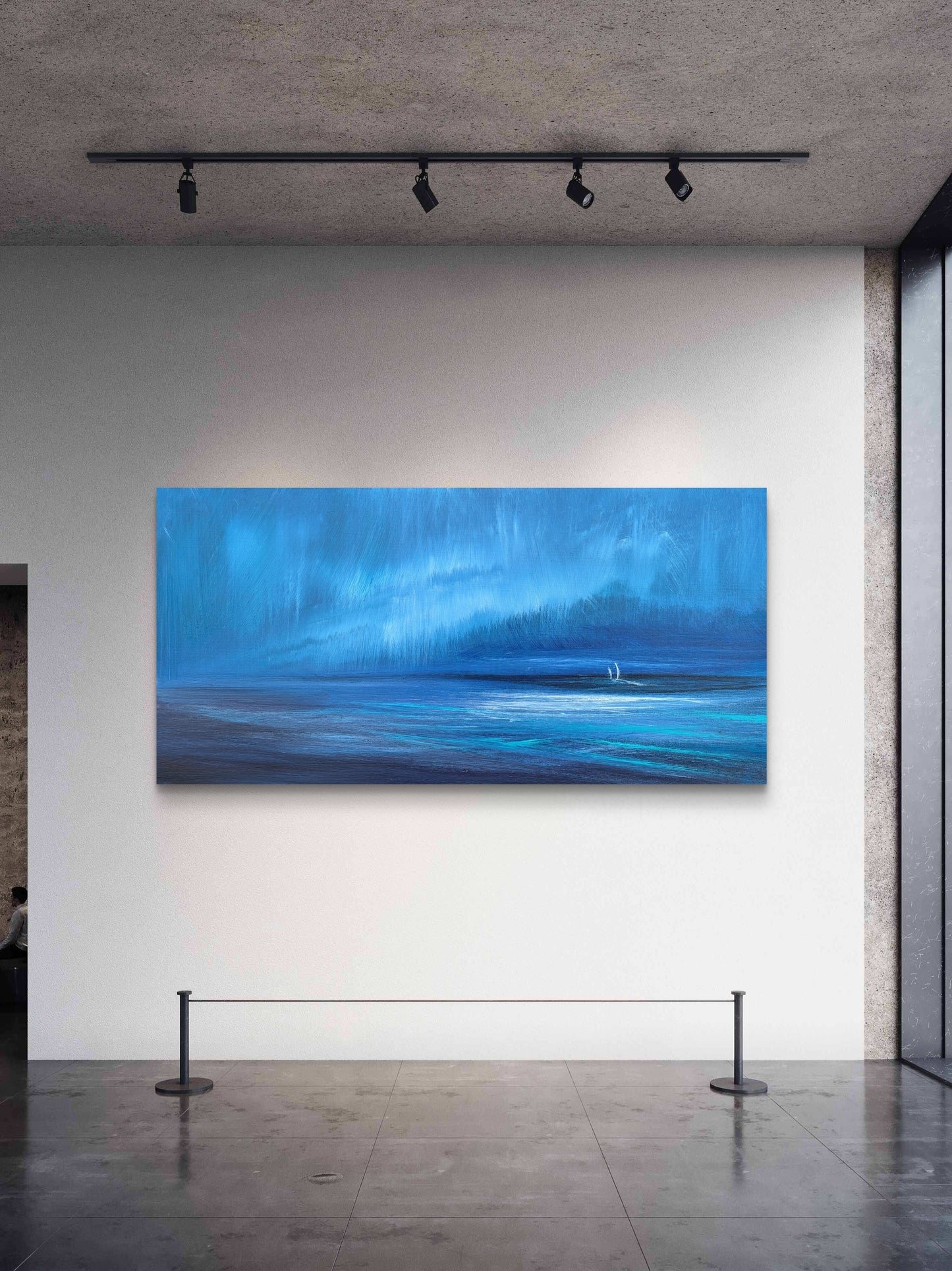 Sails Beneath the Aurora Light, 40x20x2cm