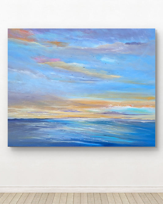 Contemplative Dusk, 100x80x2cm