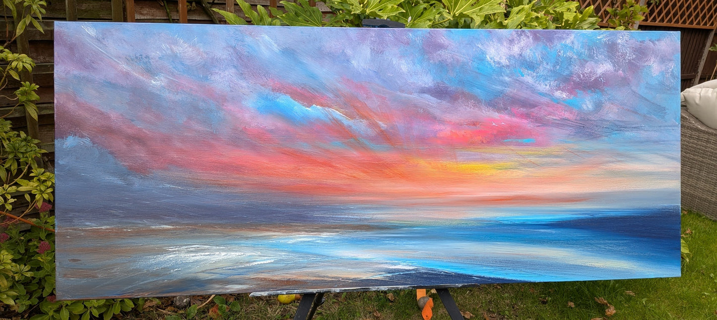 Last Embers, 120x50cm