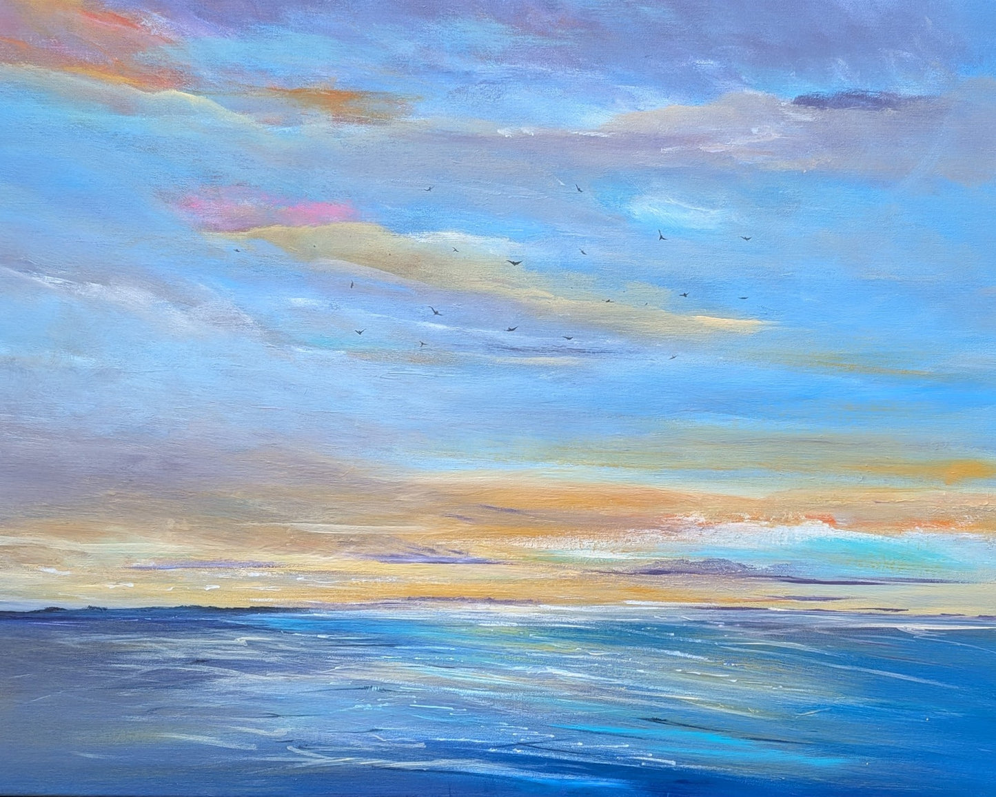 Contemplative Dusk, 100x80x2cm