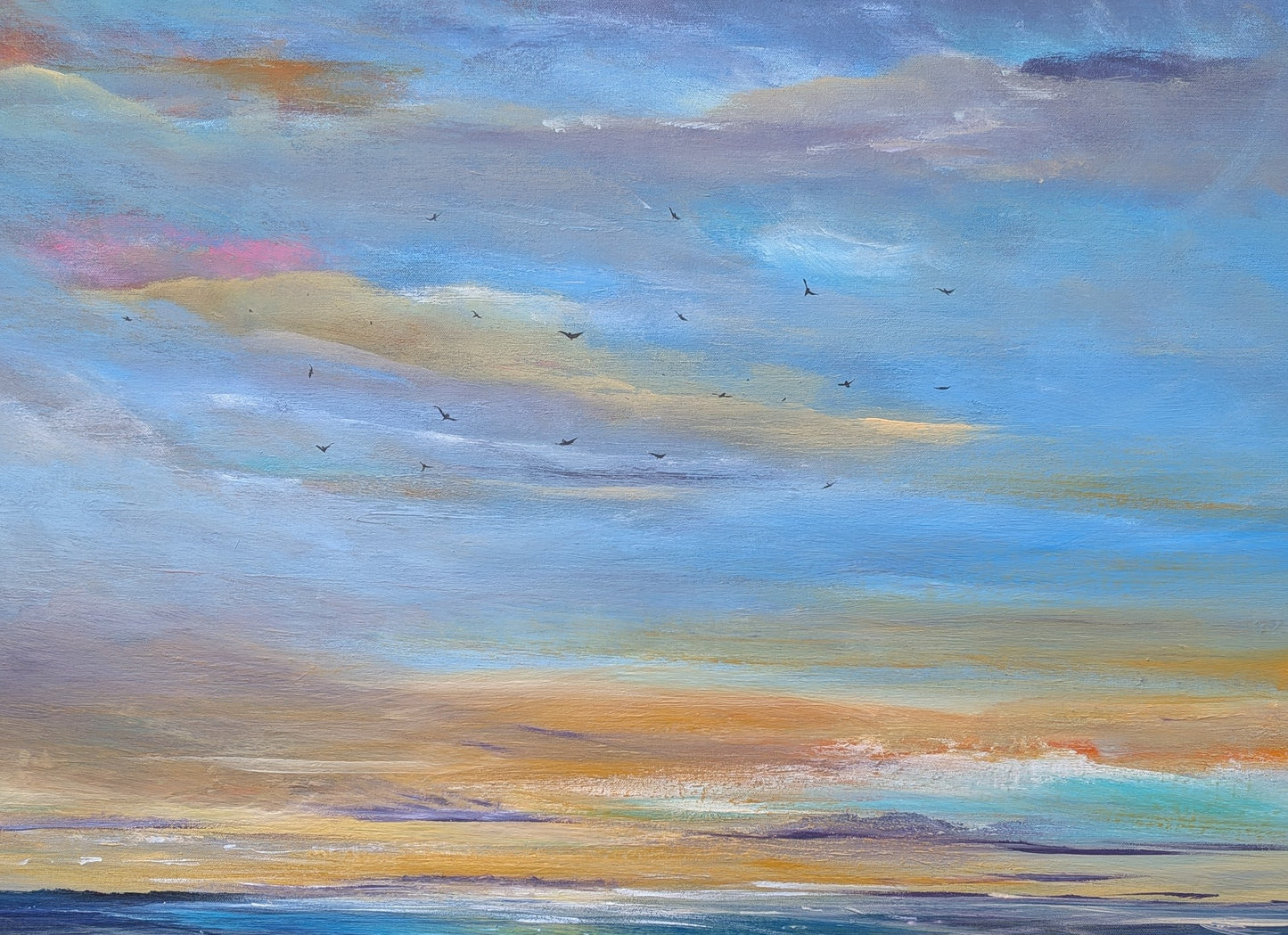 Contemplative Dusk, 100x80x2cm