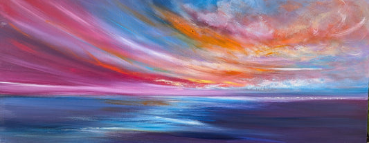 Sunset Rhapsody, 120x50cm