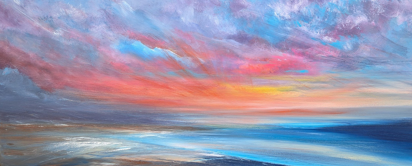 Last Embers, 120x50cm