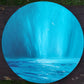 Circular Seascape, original art, gift, blue, emotional art, seascapes, storm
