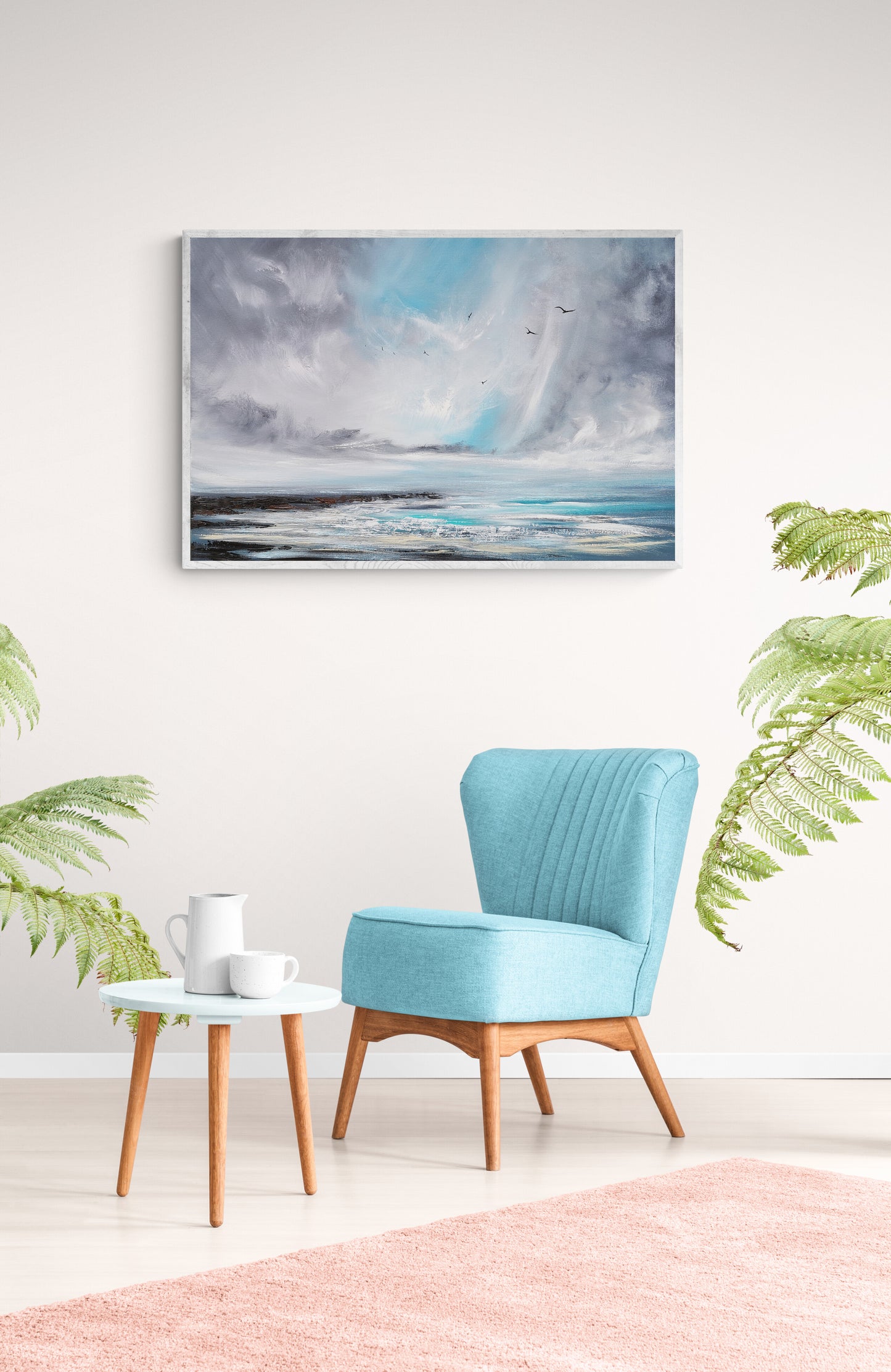 The Passing Storm, 90x60cm, Large, panoramic, emotional art, seascapes